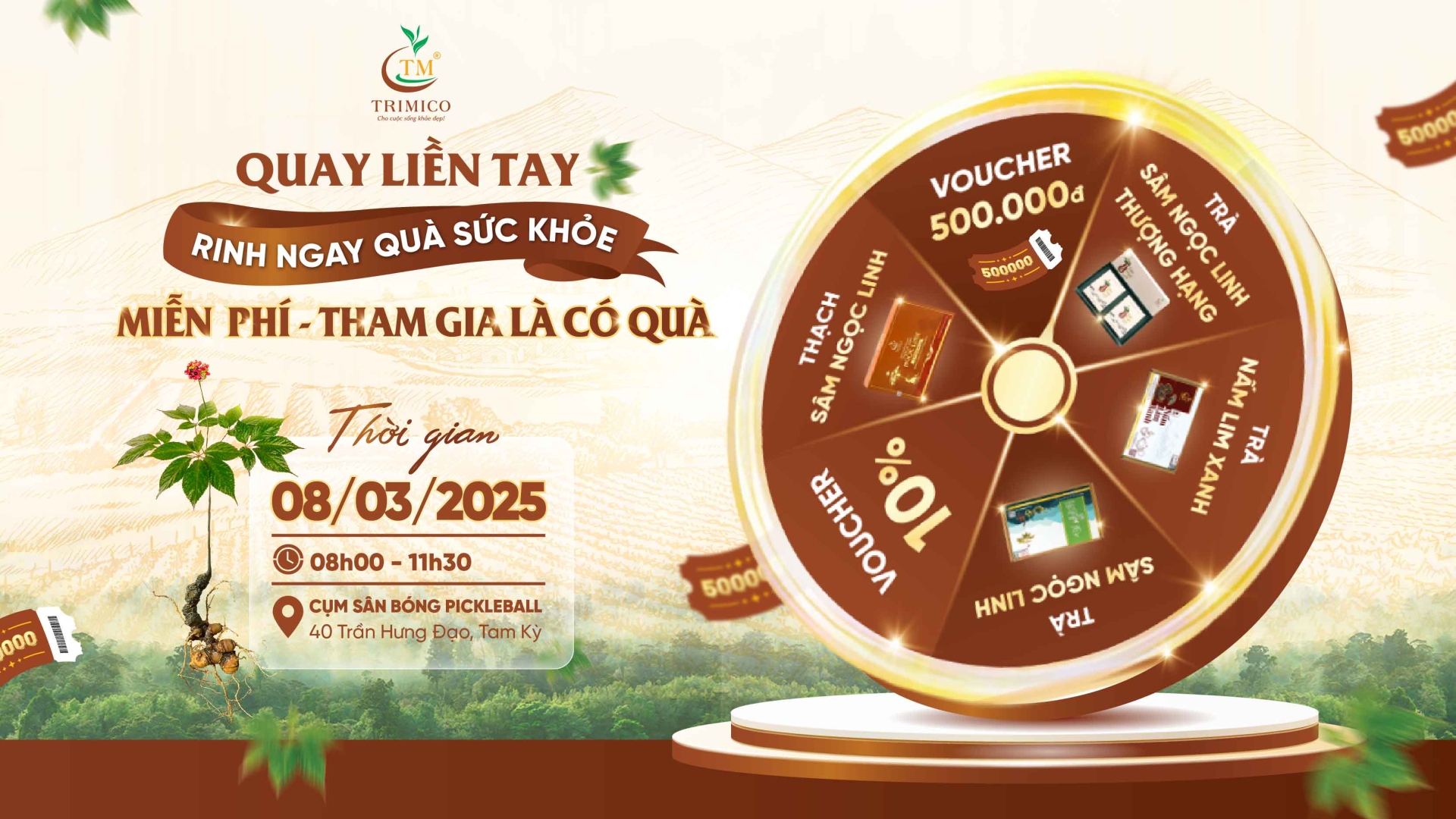 Quay Liền Tay - Nhận Ngay Quà Sức Khỏe Cùng TRIMICO
